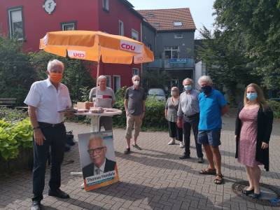 Auch die Gruitener CDU freute sich über die Unterstützung von Thomas Hendele.